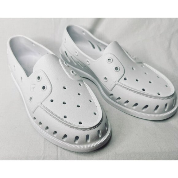 Sperry Authentic Original Float Boat Shoe White Mens 8 Womens 10 - Picture 5 of 11